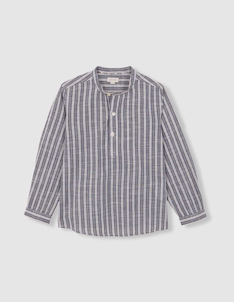 Camisa de rayas verde