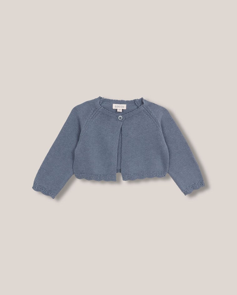 Chaqueta con ondas azul