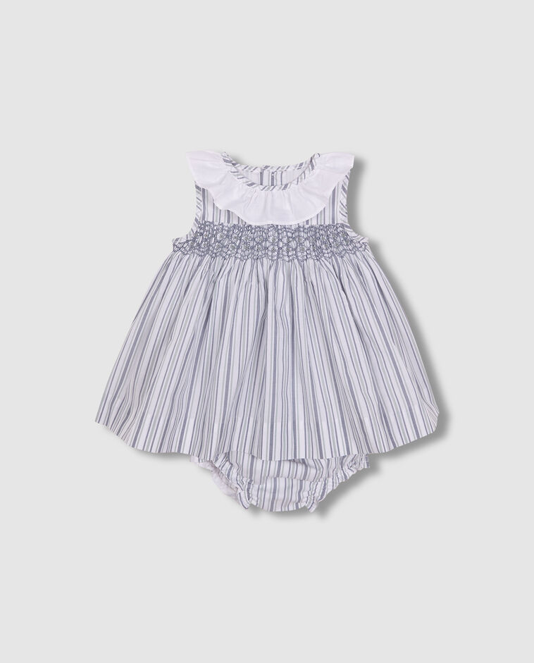 Vestido smock blanco