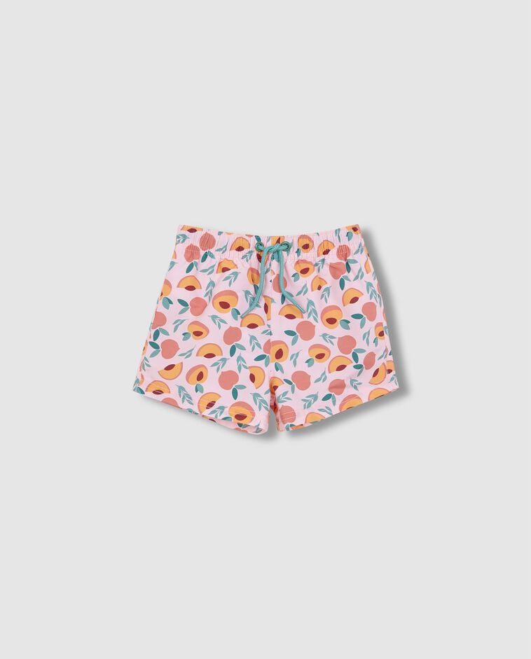 Ba&ntilde;ador estampado rosa