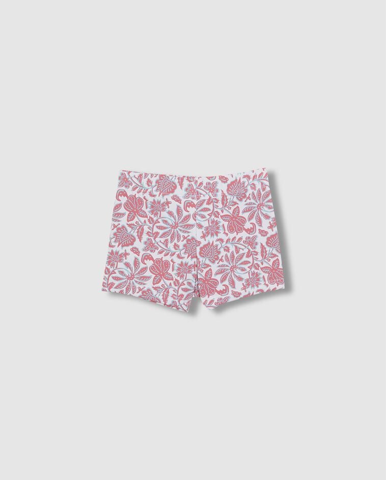 Ba&ntilde;ador estampado flor india rosa