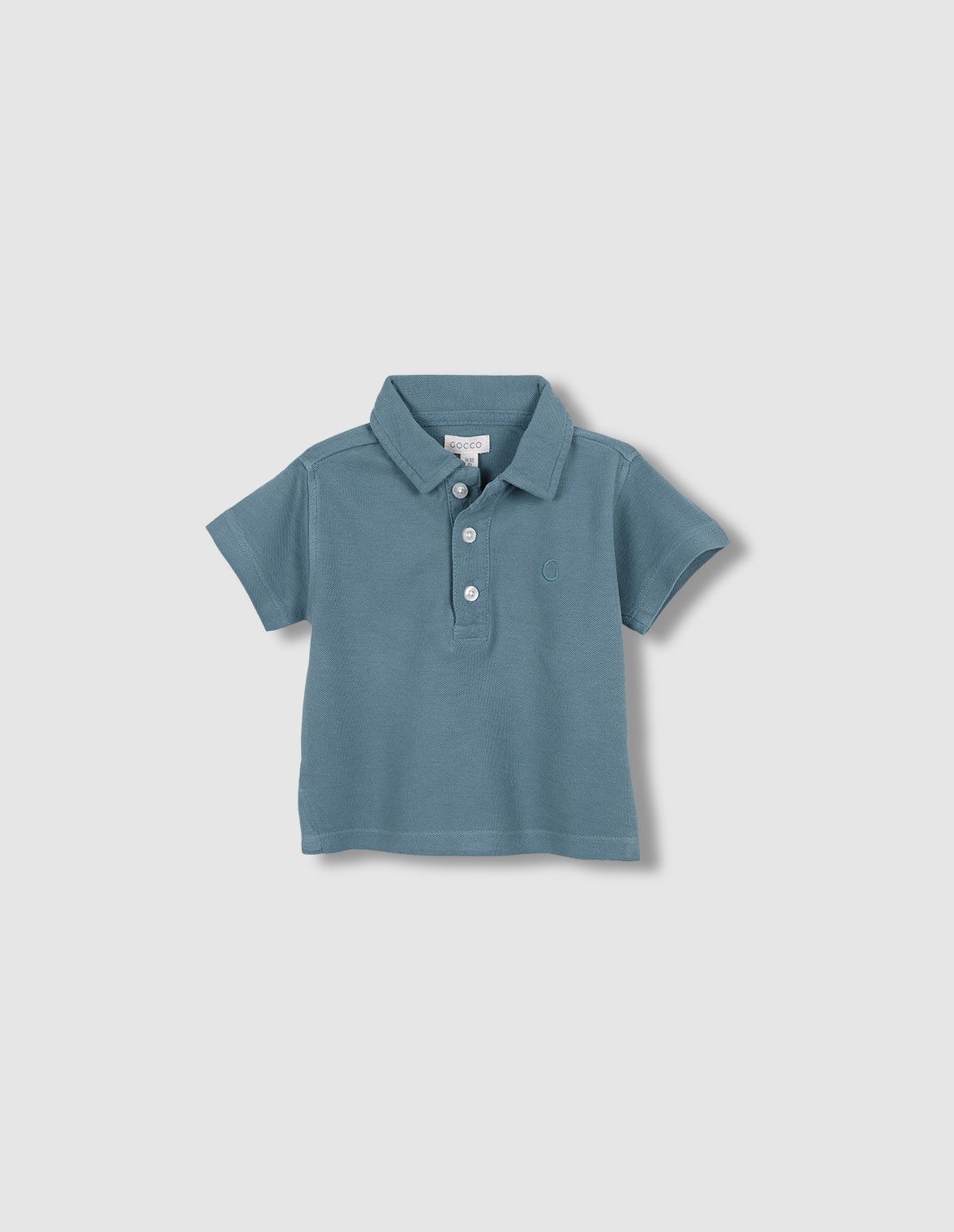 Polo basico gocco azul para nino bebe Gocco