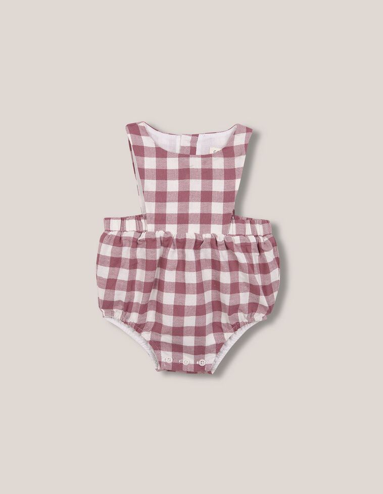 Ranita de cuadros vichy morado