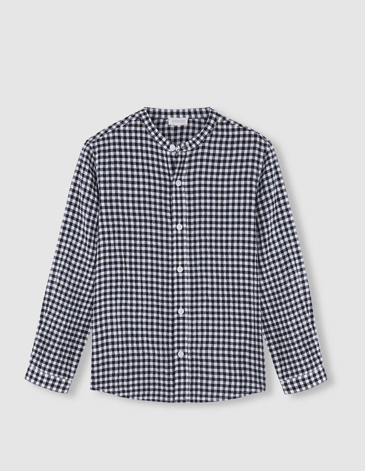 Camisa vichy negro niño 2025