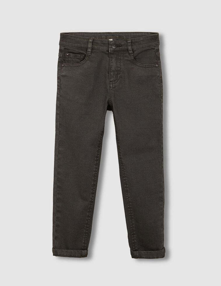 Pantalon 5 bolsillos de sarga gris