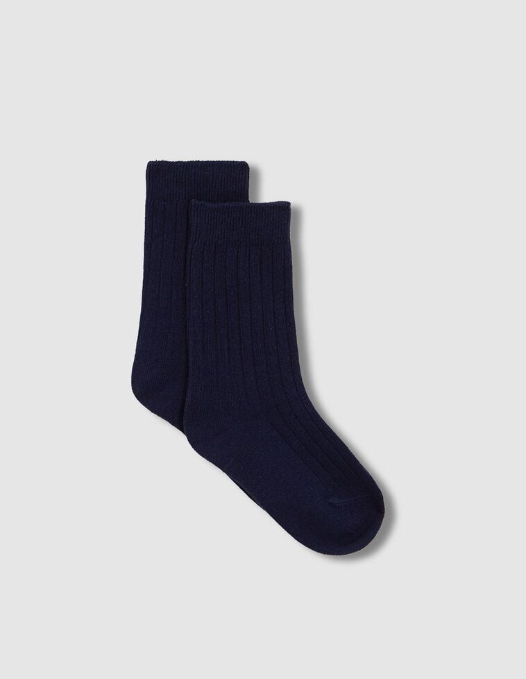Calcetines lisos azul
