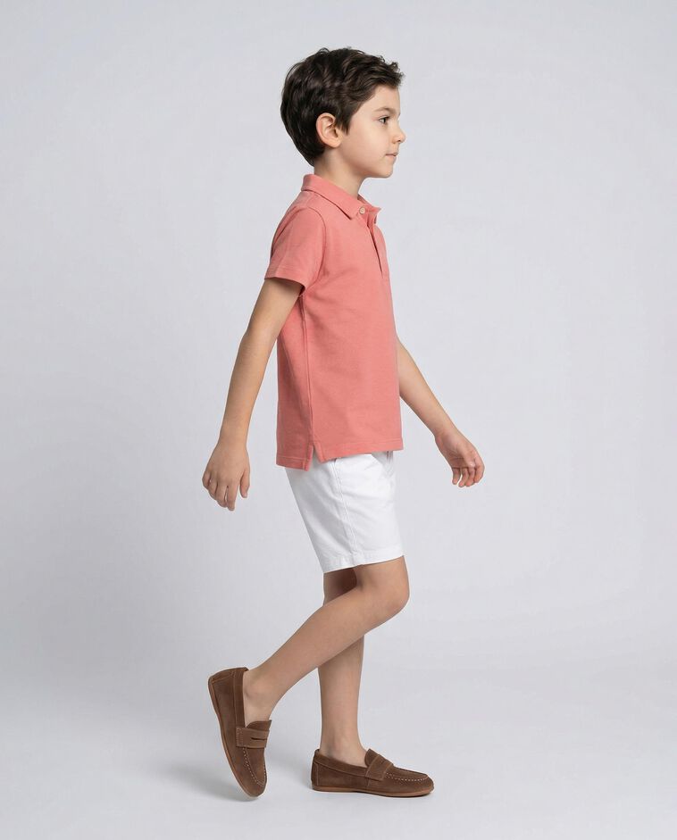 Polo b&aacute;sico de piqu&eacute; rosa