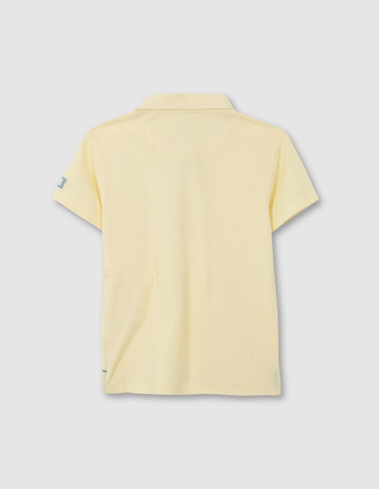 Polo de pique amarillo  