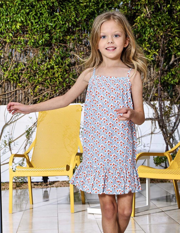 Vestido de tirantes estampado floral