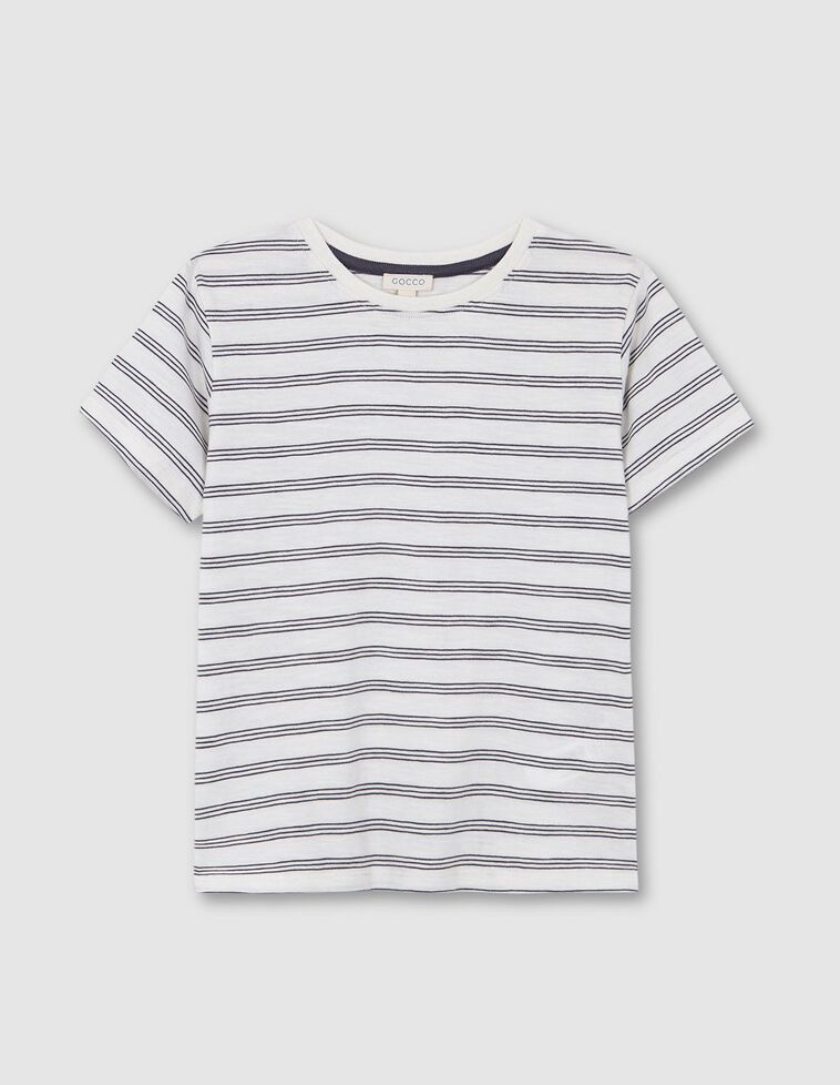 Camiseta rayas gris oscuro