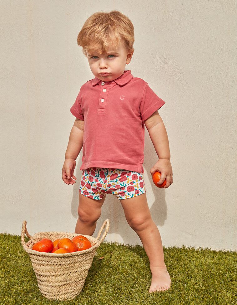 Bañador de lycra estampado coral