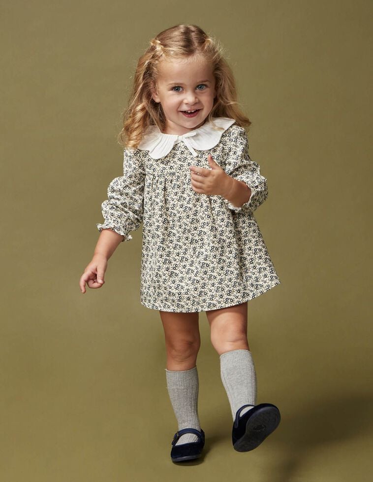 Vestido florecitas blanco