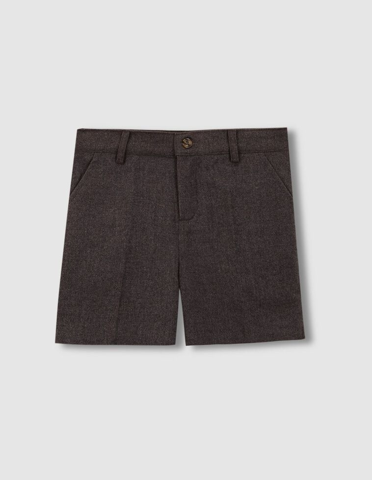 Pantalon de franela gris oscuro gris