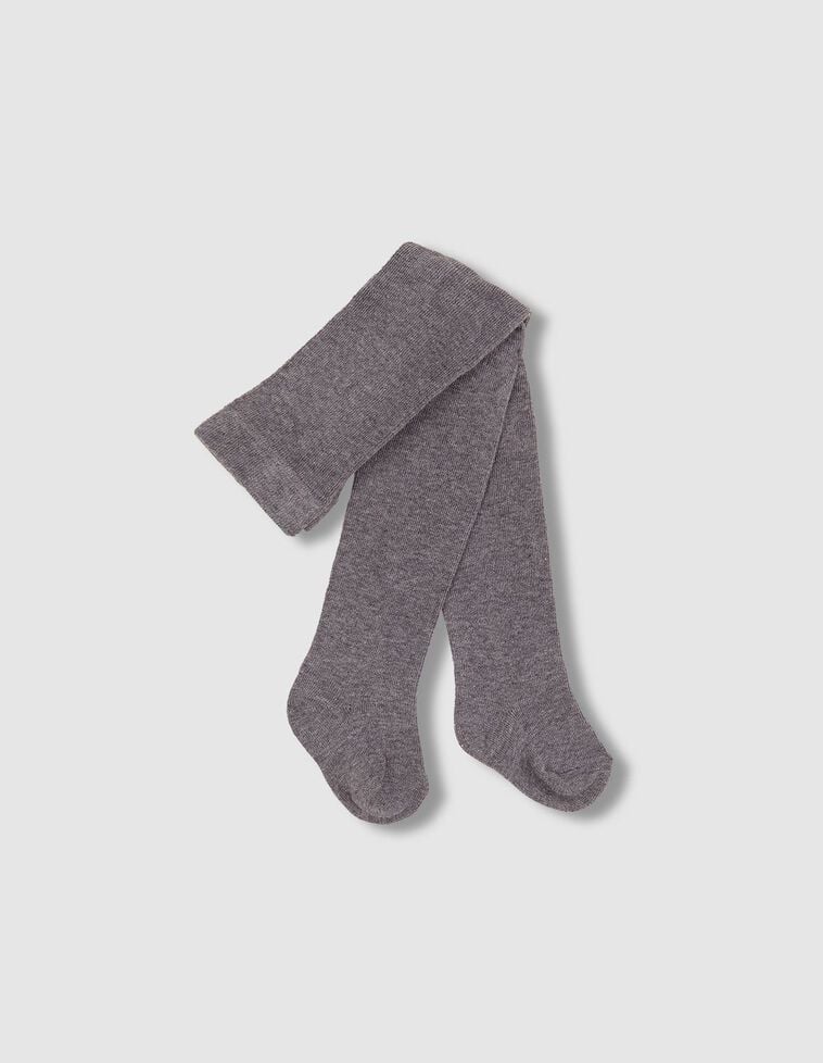 Leotardos básicos lisos gris