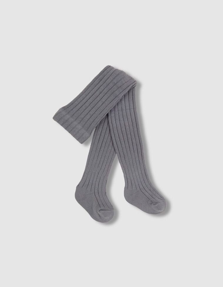 Leotardos de canalé verde grisáceo