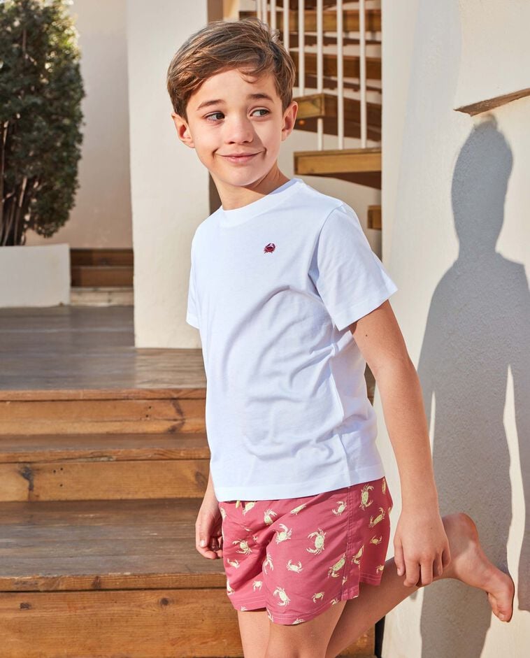 Camiseta cangrejo blanco