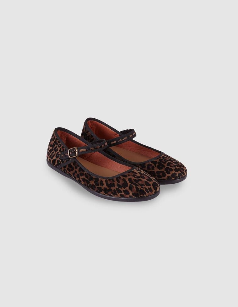 Merceditas leopardo para madre camel Merceditas leopardo para madre camel