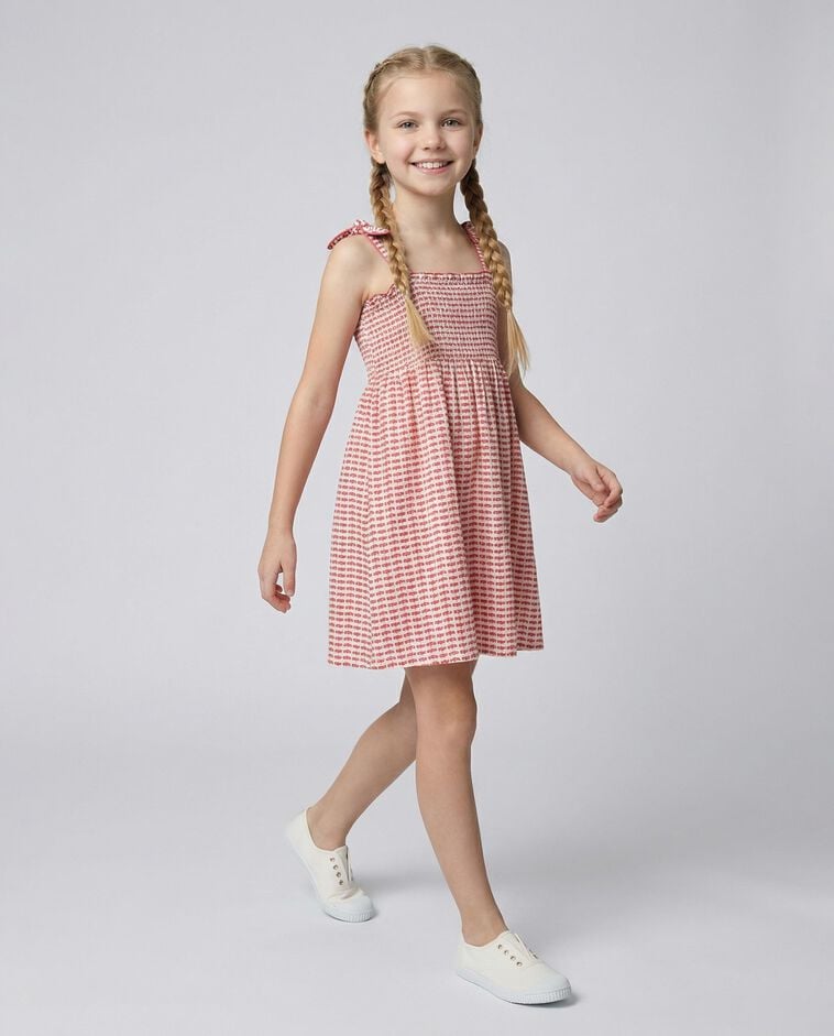 Vestido con volantes blanco