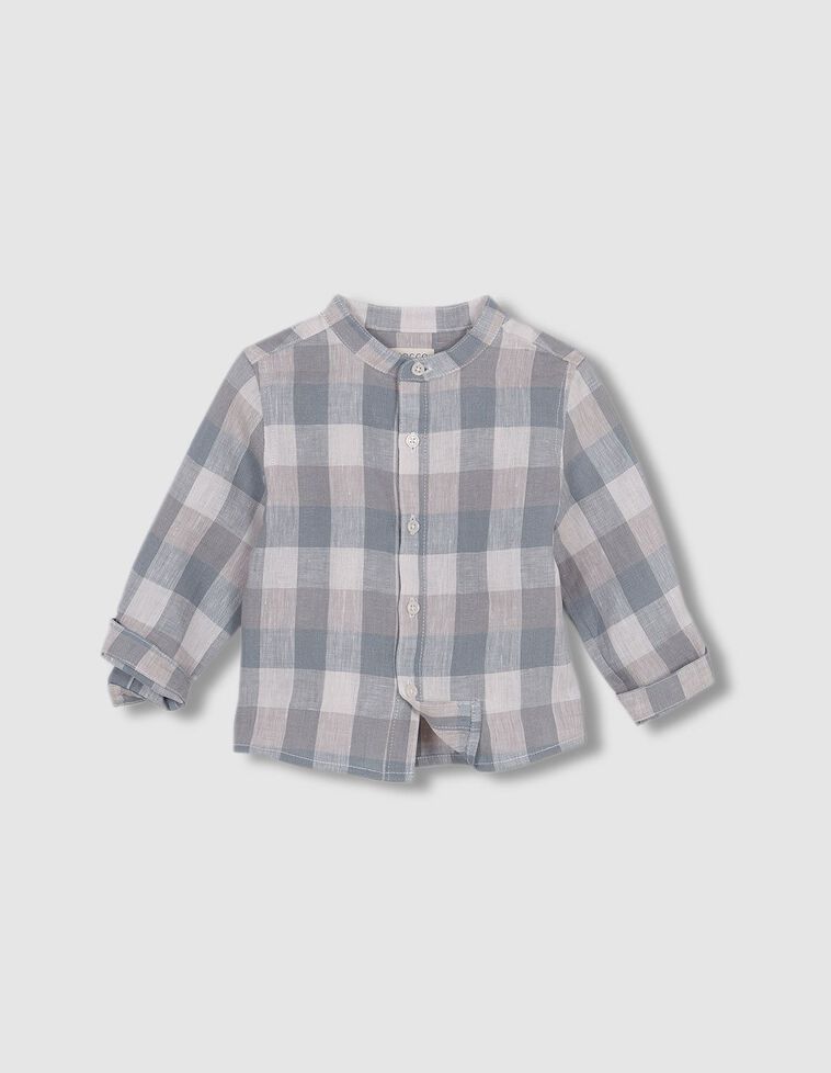 Camisa vichy azul