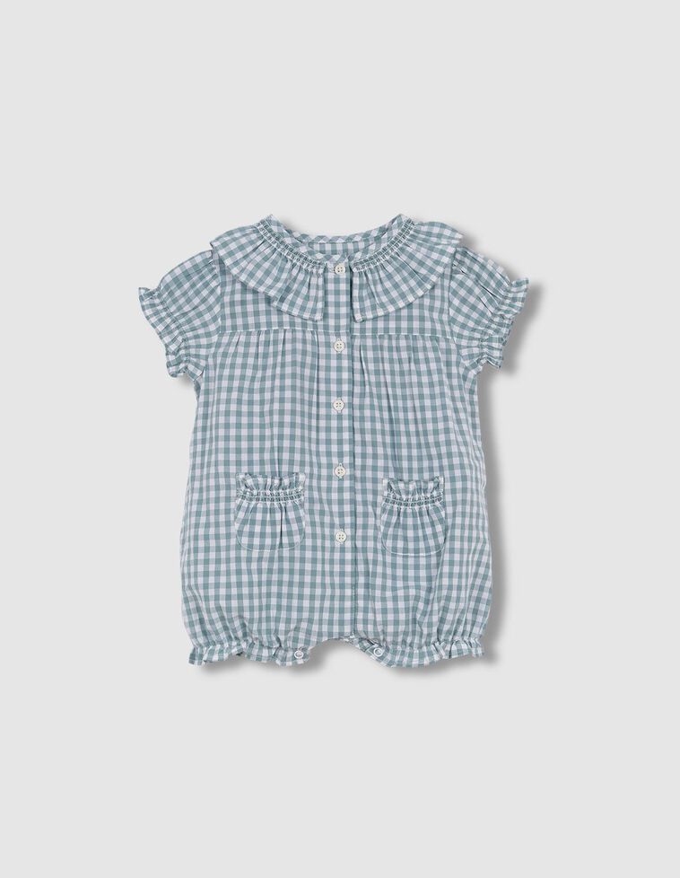 Pijama vichy turquesa