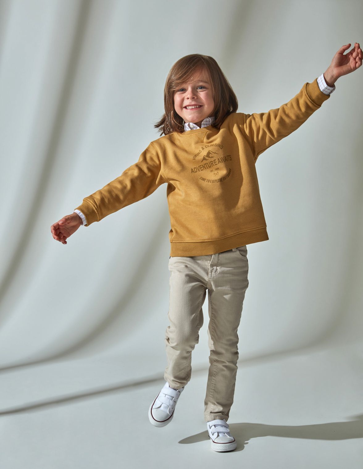 Sudadera mostaza niño deals