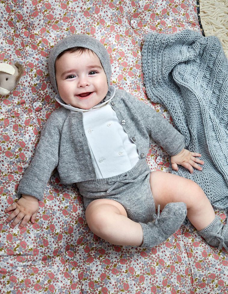 Bombacho punto especial gris con cashmere