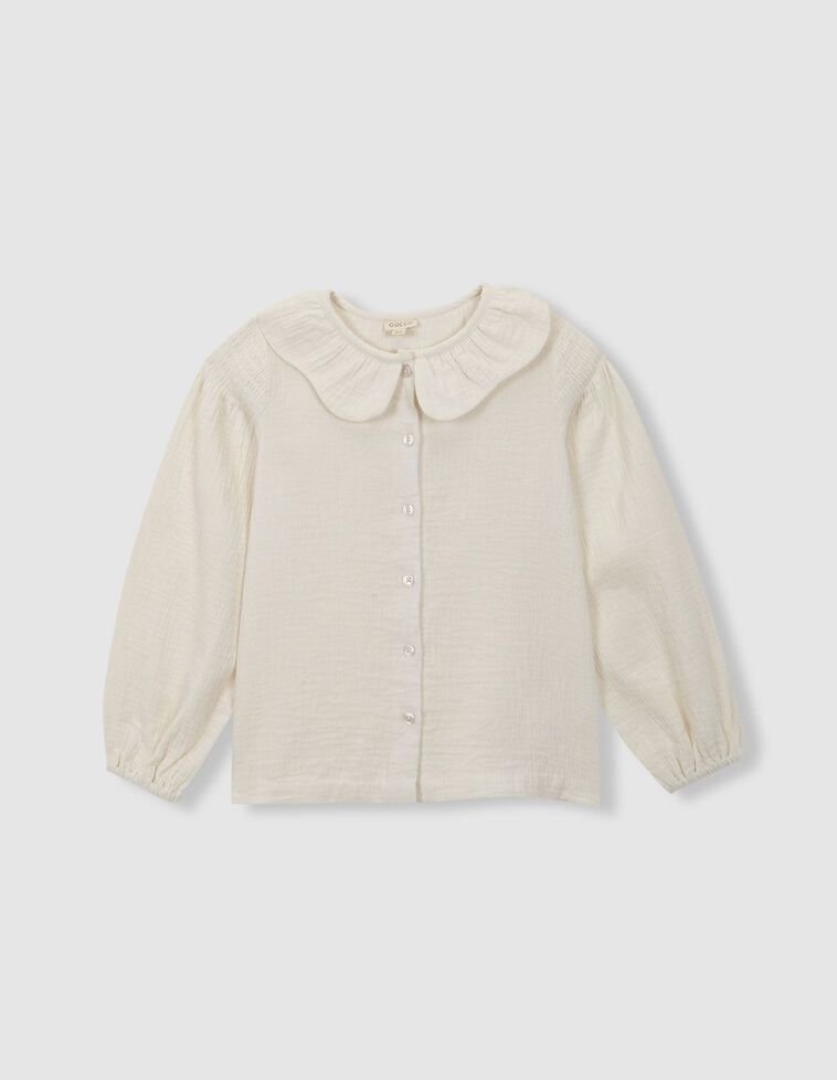 Blusa nido de abeja blanco