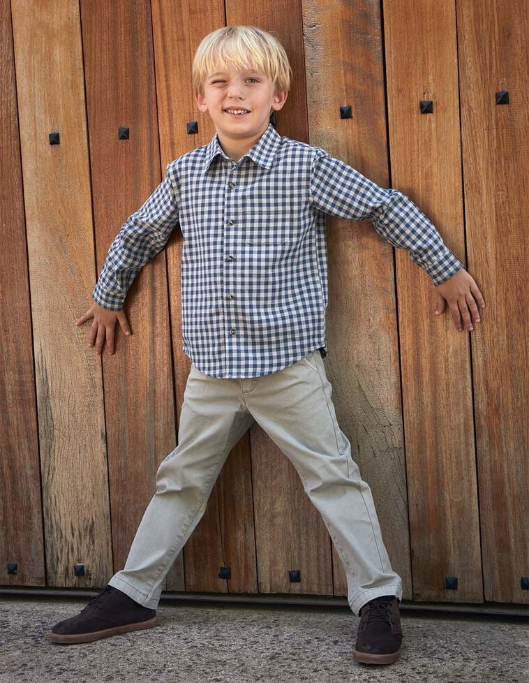 Camisa cuadro vichy azul Camisa cuadro vichy azul