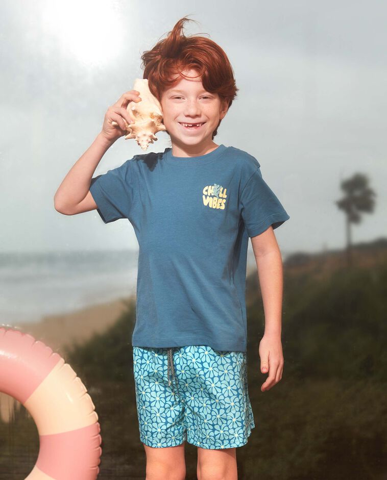 Camiseta con print verde