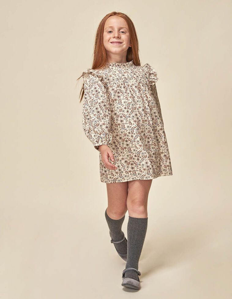 Vestido estampado piedra