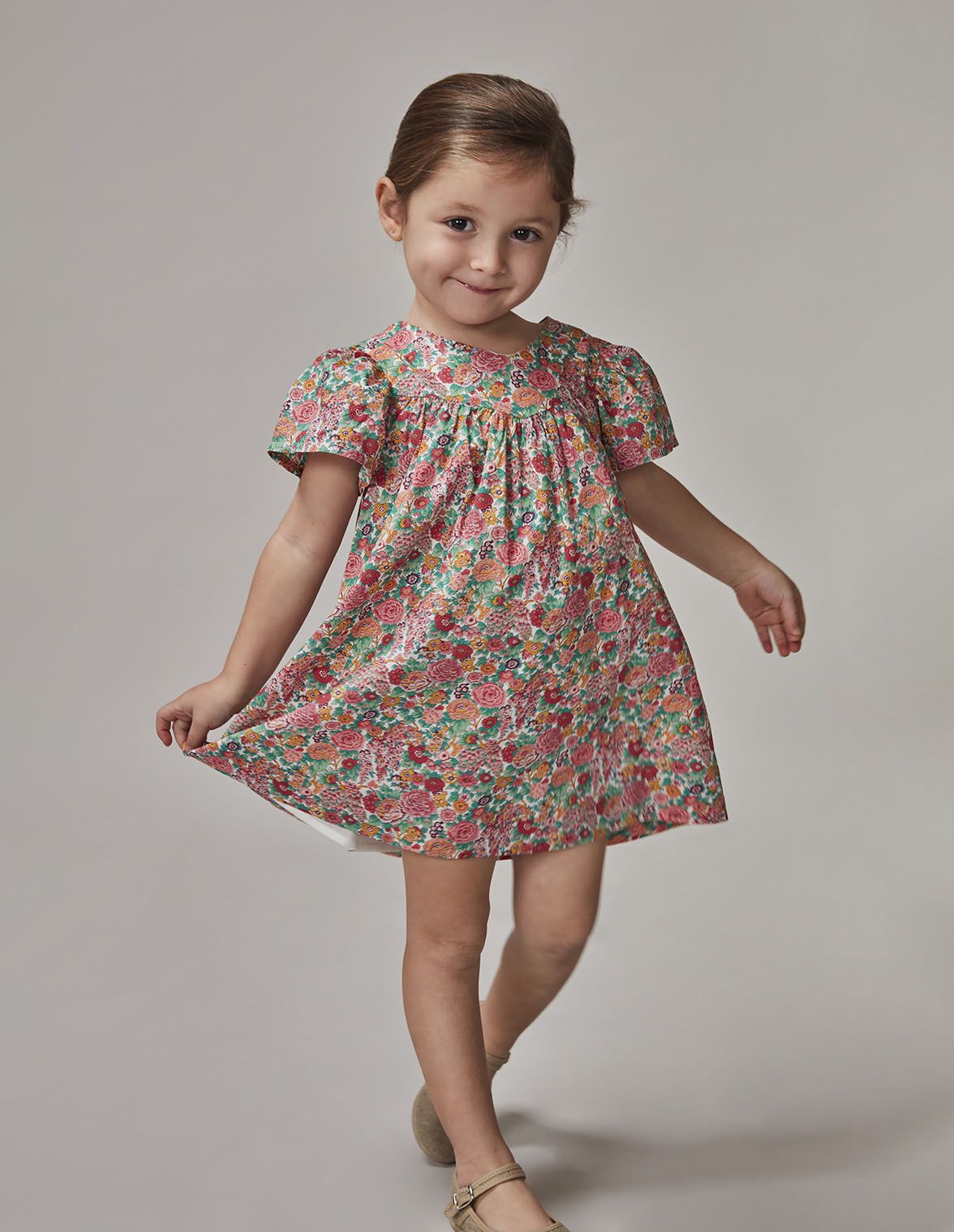Vestido floral infanto best sale juvenil