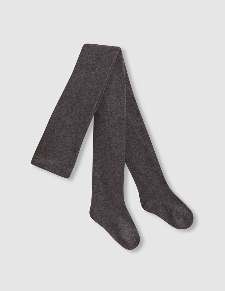 Leotardos básicos lisos gris