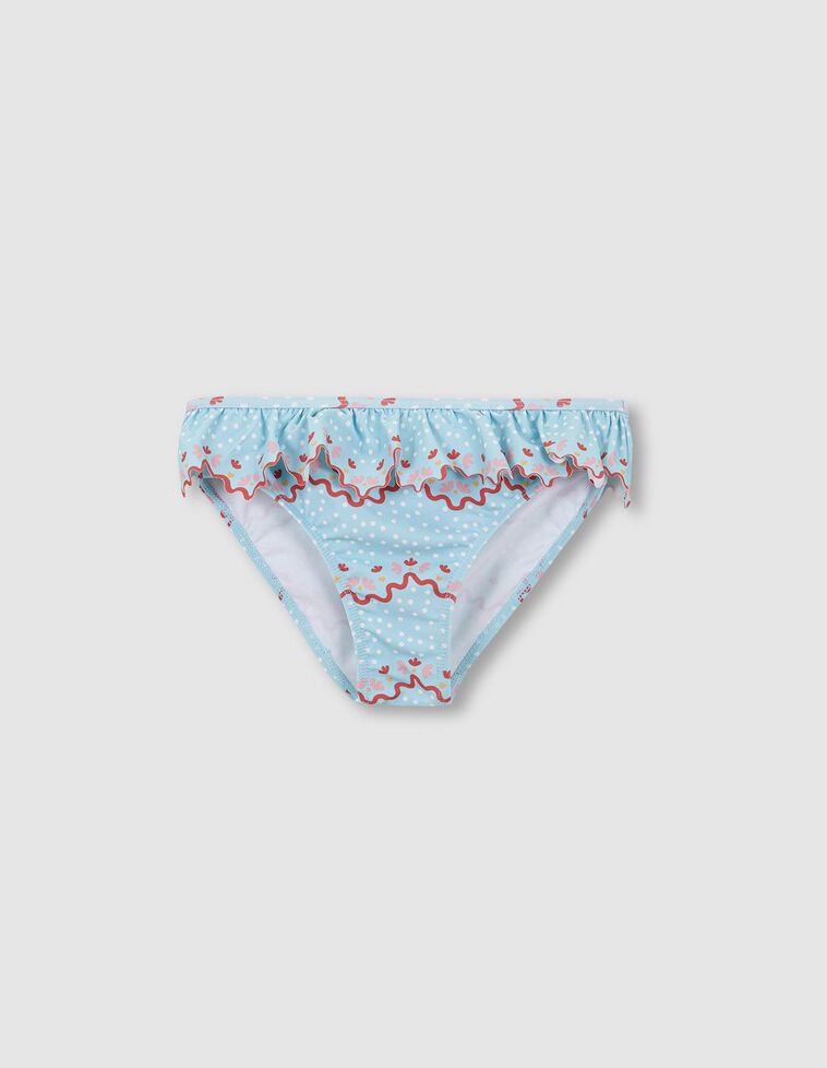 Culetín estampado ondas azul claro