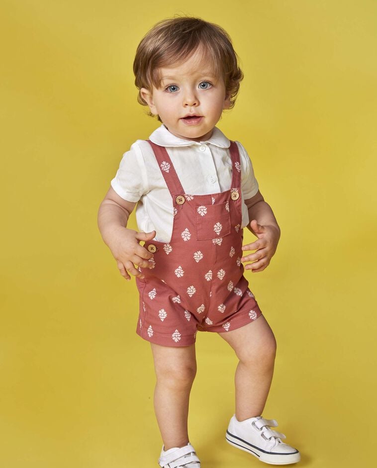 Peto corto estampado rosa