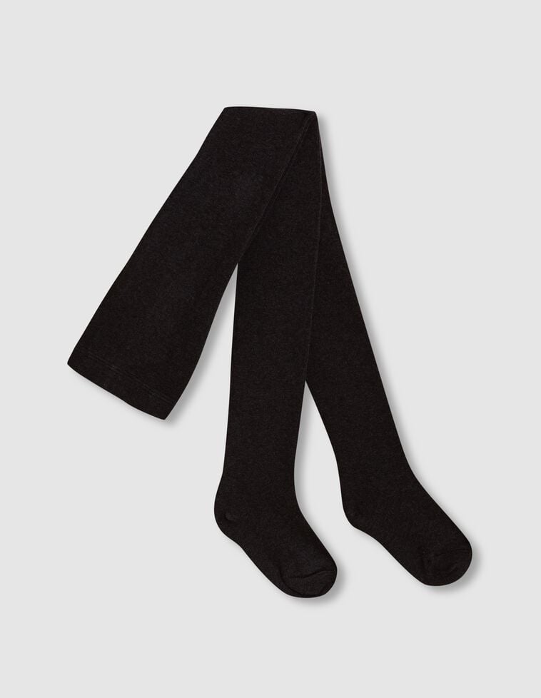 Leotardos básicos lisos gris oscuro