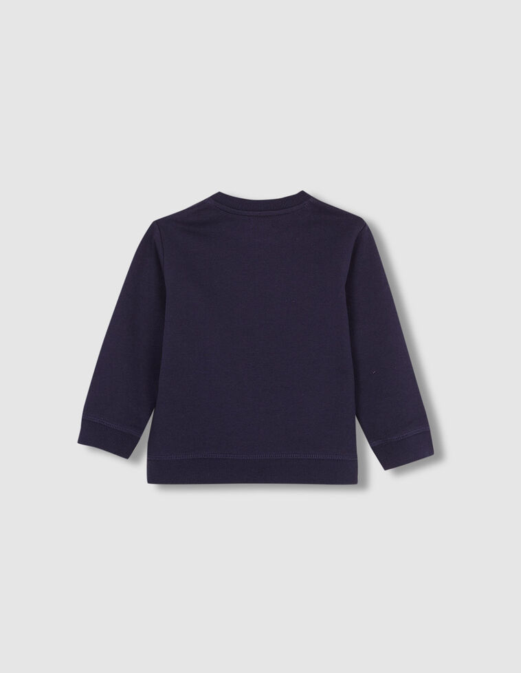 Sudadera Azul Con Estampado En Crudo Marino
