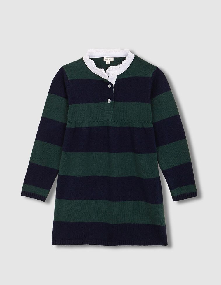 Vestido polo de rayas