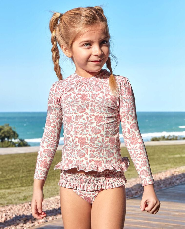 Braguita de ba&ntilde;o estampado flor india