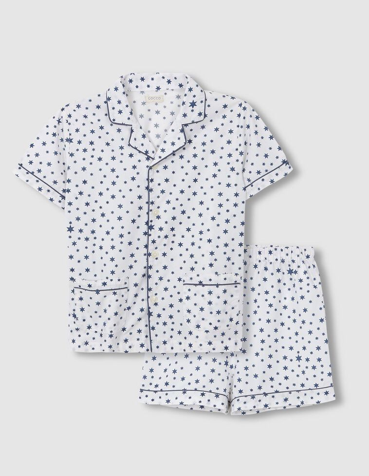 Pijama corto estrellas piedra