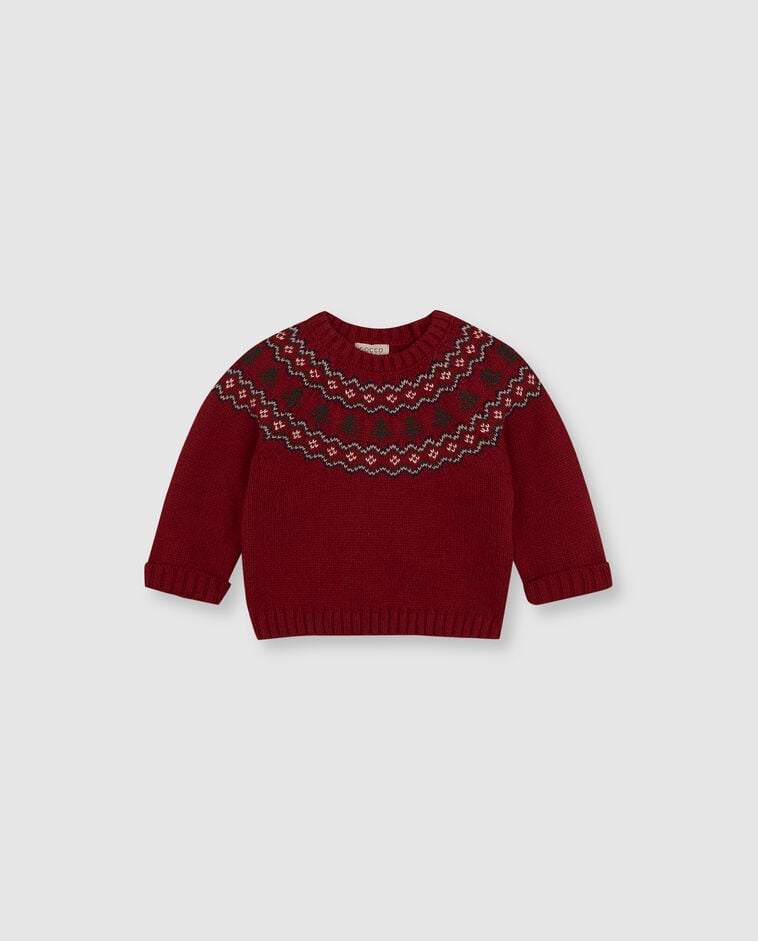 Jersey con greca rojo beb&eacute;