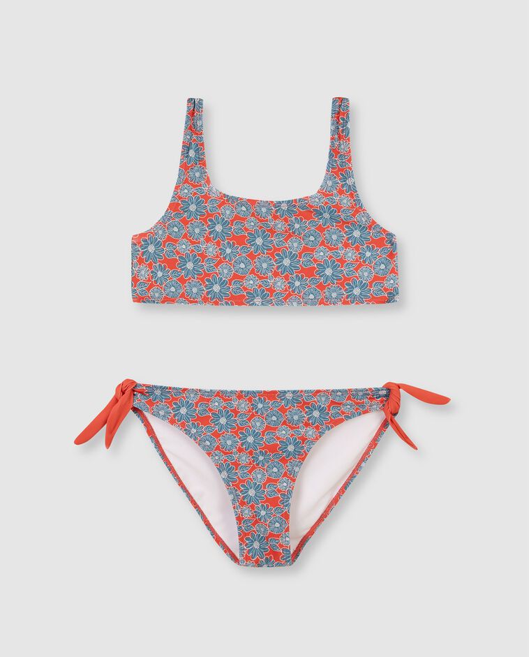Bikini flor grande rosa