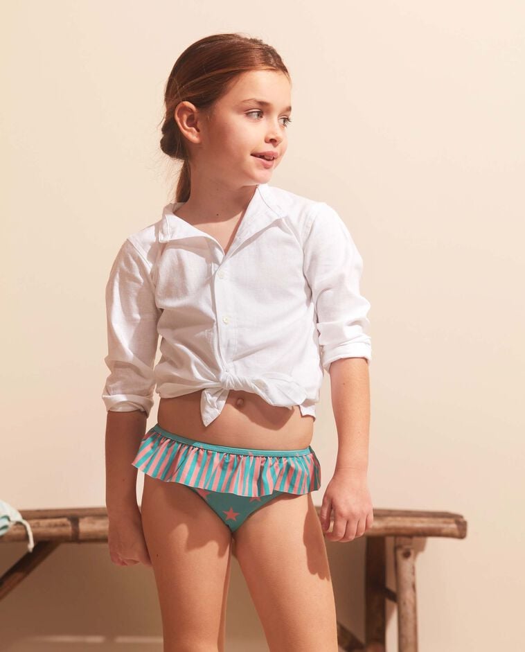 Braguita de estrellas azul verdoso