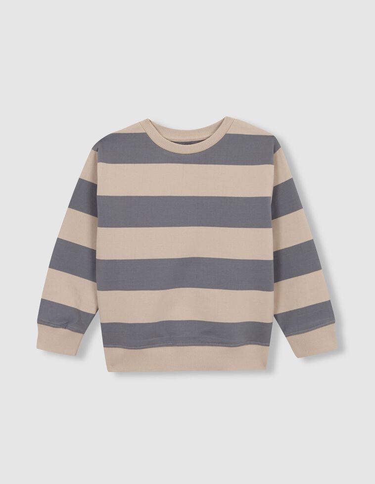 Sudadera de rayas azul claro