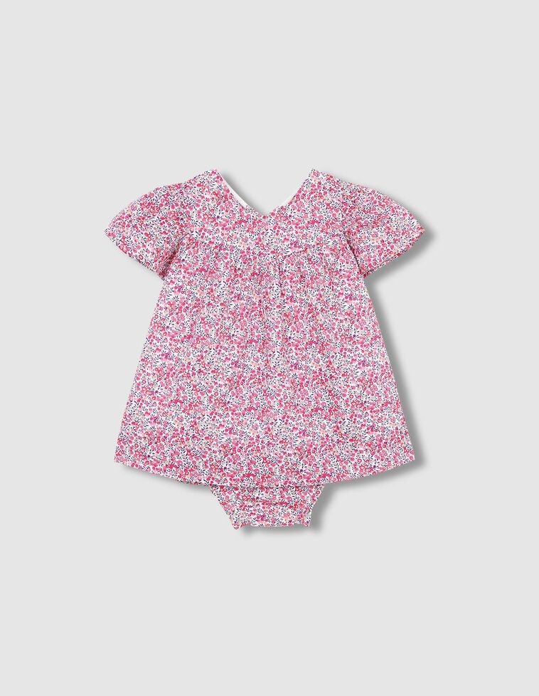 Vestido estampado de flor de Liberty