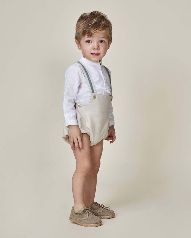 Camisa panadera lino blanco