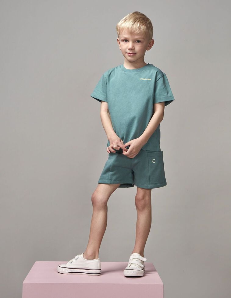Camiseta print tenis verde