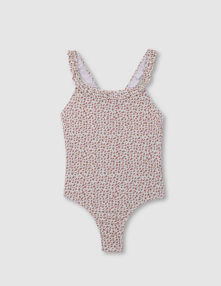 Traje de baño estampado animal print rosa
