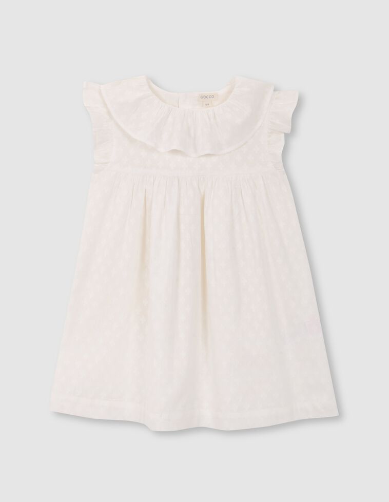 Vestido de dobby blanco
