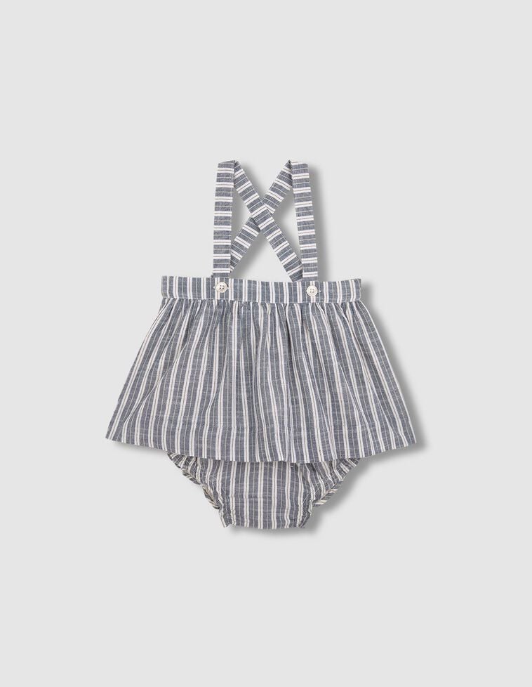 Falda de rayas verde