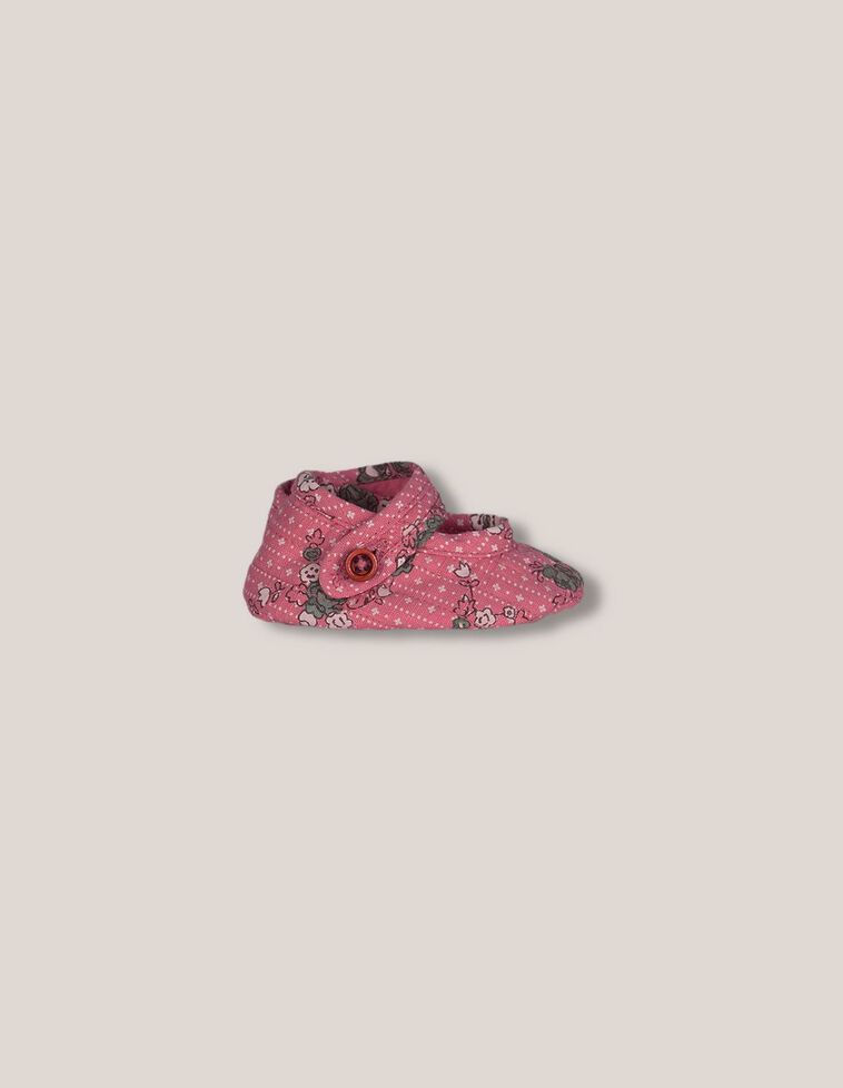 Patuco con estampados acolchados rosa
